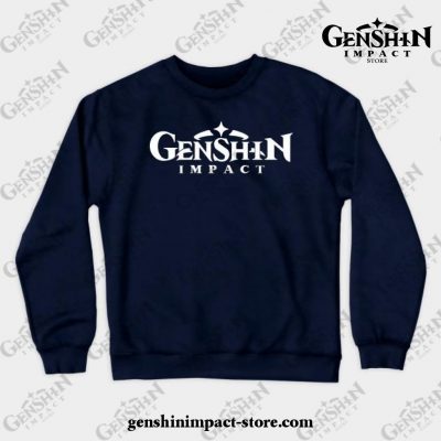 Genshin Impact Crewneck Sweatshirt Navy Blue / S