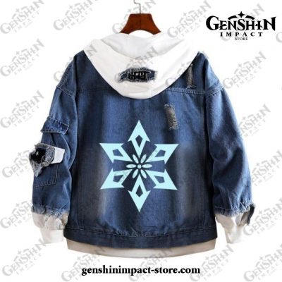 Genshin Impact Cryo Vision Demin Jacket Style 2 / S