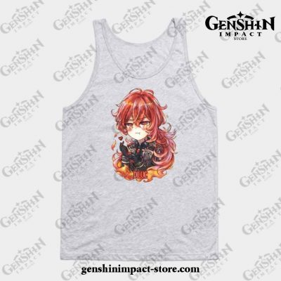 Genshin Impact Diluc 2 Tank Top Gray / S