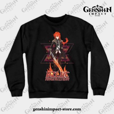 Genshin Impact - Diluc 3.1 Crewneck Sweatshirt Black / S