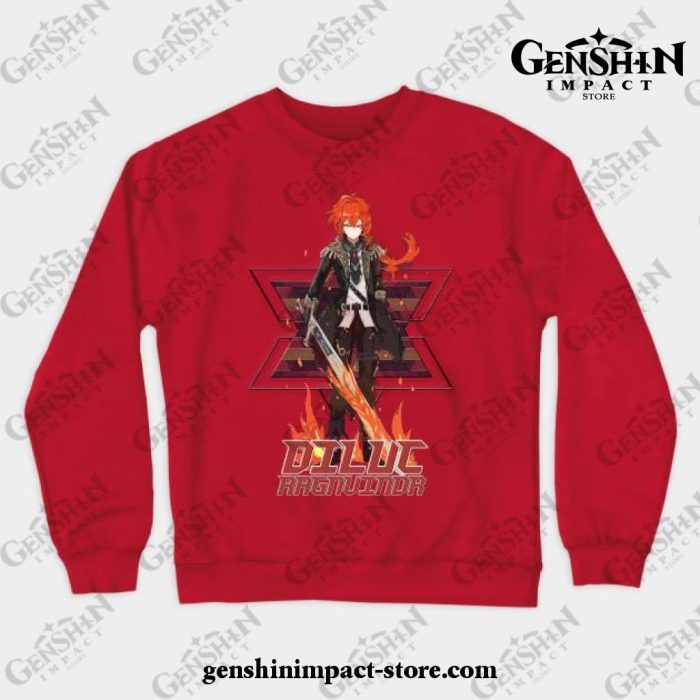 Genshin Impact - Diluc 3.1 Crewneck Sweatshirt Red / S