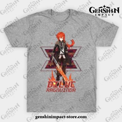 Genshin Impact - Diluc 3.1 T-Shirt Gray / S