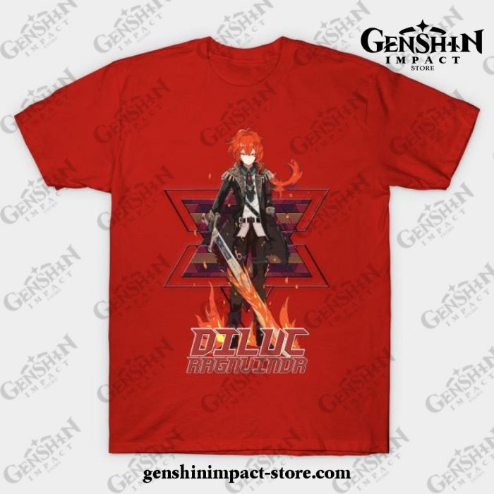 Genshin Impact - Diluc 3.1 T-Shirt Red / S