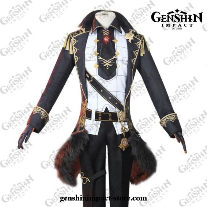 Genshin Impact Diluc Cosplay Costume Uniform Outfit Option B / L