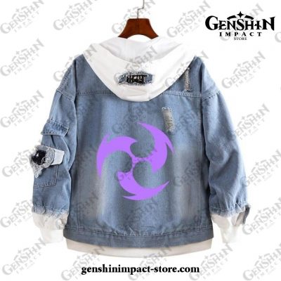 Genshin Impact Electro Vision Demin Jacket Style 1 / S