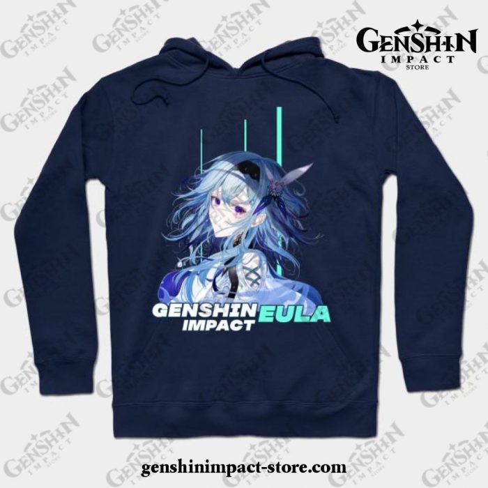 Genshin Impact - Eula Hoodie Navy Blue / S