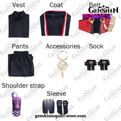 Genshin Impact Fatui Cosplay Costume Full Set