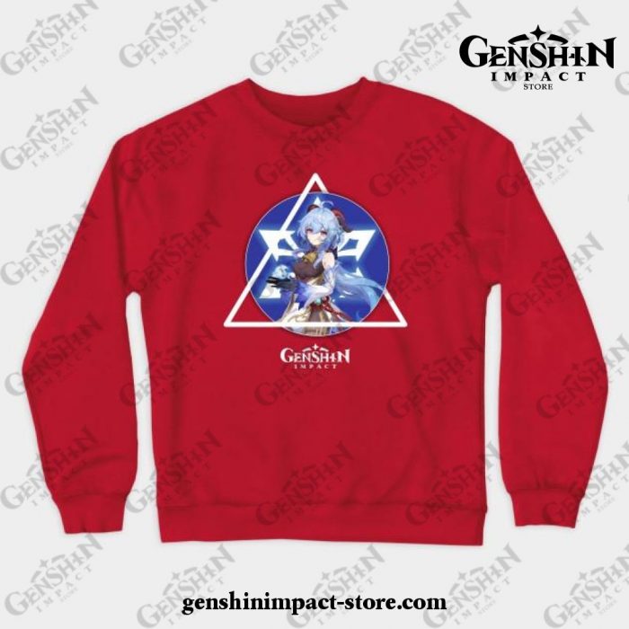 Genshin Impact - Ganyu Crewneck Sweatshirt Red / S