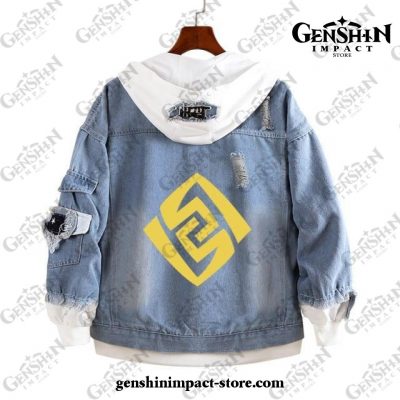 Genshin Impact Geo Vision Demin Jacket Style 1 / S