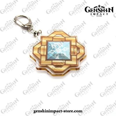 Genshin Impact Gods Eye Element Vision Acrylic Keychain Cryo 2