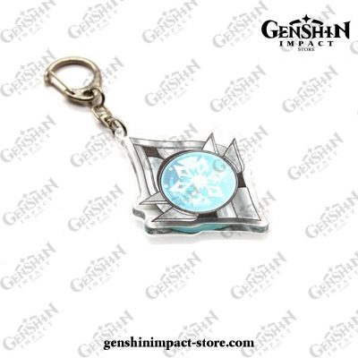 Genshin Impact Gods Eye Element Vision Acrylic Keychain Cryo 3