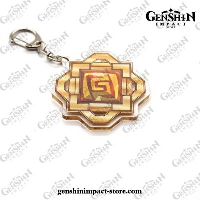 Genshin Impact Gods Eye Element Vision Acrylic Keychain Geo 2