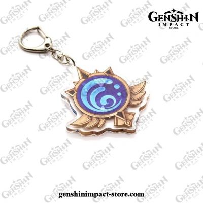 Genshin Impact Gods Eye Element Vision Acrylic Keychain Hydro 1