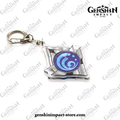 Genshin Impact Gods Eye Element Vision Acrylic Keychain Hydro 3