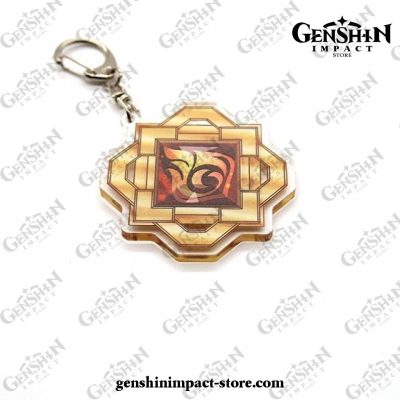 Genshin Impact Gods Eye Element Vision Acrylic Keychain Pyro 2