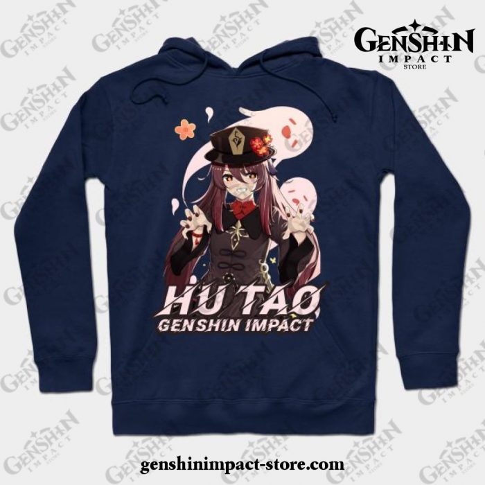 Genshin Impact - Hu Tao 2 Hoodie Navy Blue / S