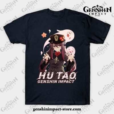 Genshin Impact - Hu Tao 2 T-Shirt Navy Blue / S