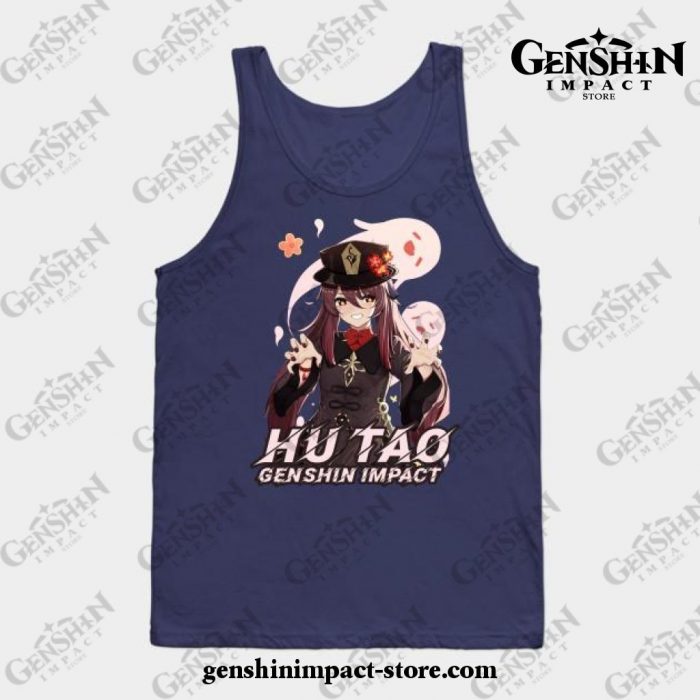 Genshin Impact - Hu Tao 2 Tank Top Navy Blue / S