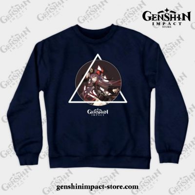 Genshin Impact - Hu Tao 3 Crewneck Sweatshirt Navy Blue / S