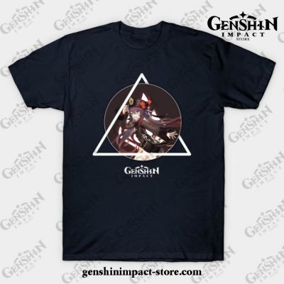 Genshin Impact - Hu Tao 3 T-Shirt Navy Blue / S