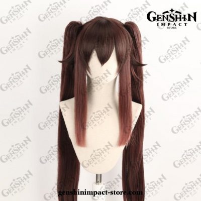 Genshin Impact Hutao Women Long Ponytails Wig Cosplay