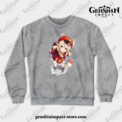 Genshin Impact - Klee 3 Crewneck Sweatshirt Gray / S