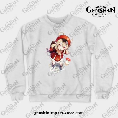 Genshin Impact - Klee 3 Crewneck Sweatshirt White / S