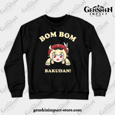 Genshin Impact Klee Bom Bakudan Crewneck Sweatshirt Black / S