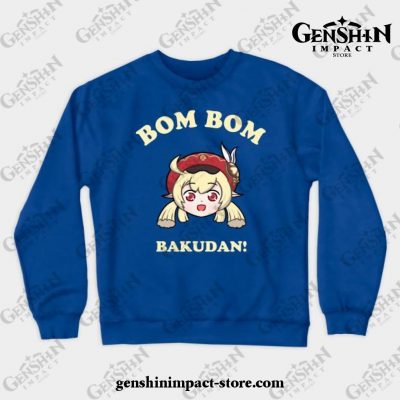 Genshin Impact Klee Bom Bakudan Crewneck Sweatshirt Blue / S