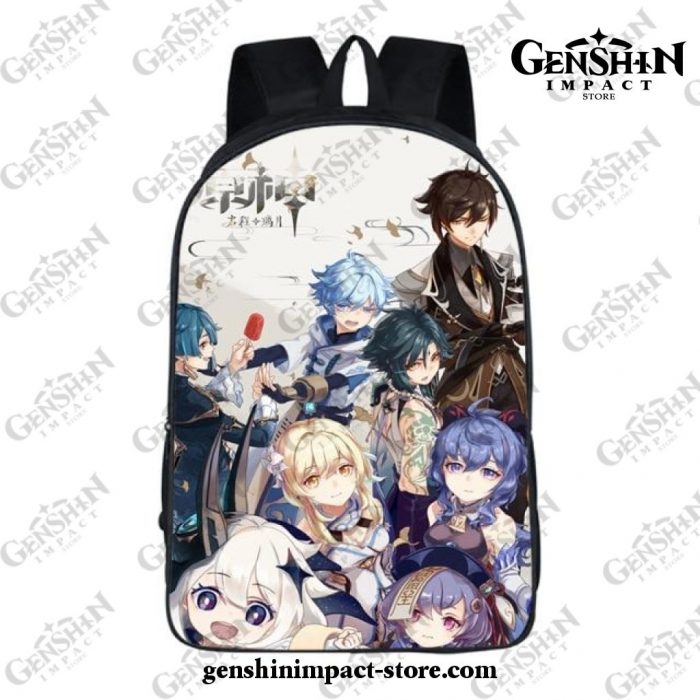 Genshin Impact Main Characters 3D Student Backpack