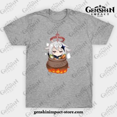 Genshin Impact Paimon Emergency Food T-Shirt Gray / S