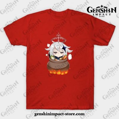 Genshin Impact Paimon Emergency Food T-Shirt Red / S