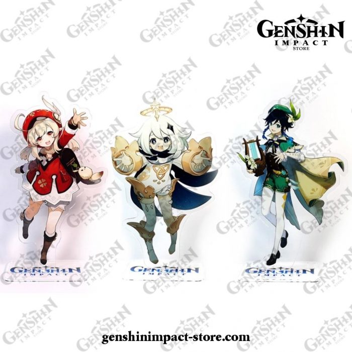 Genshin Impact Paimon Klee Venti Acrylic Stand Figure Model