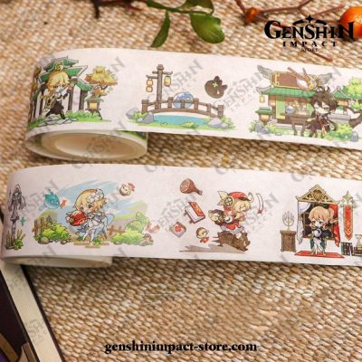 Genshin Impact Paper Packaging Tape Sticker Stationery