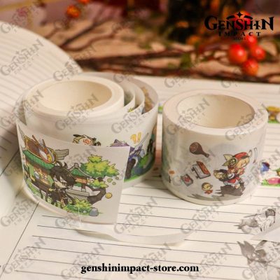 Genshin Impact Paper Packaging Tape Sticker Stationery