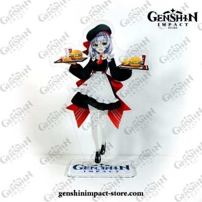 Genshin Impact X Kfc Characters Noelle Diluc Acrylic Stand Figure Model