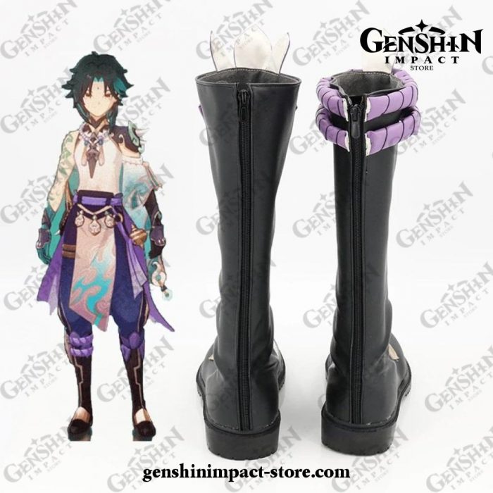 Genshin Impact Xiao Cosplay Shoes