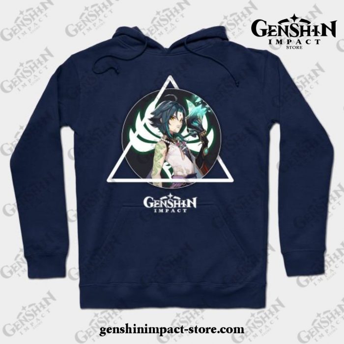 Genshin Impact - Xiao Hoodie Navy Blue / S