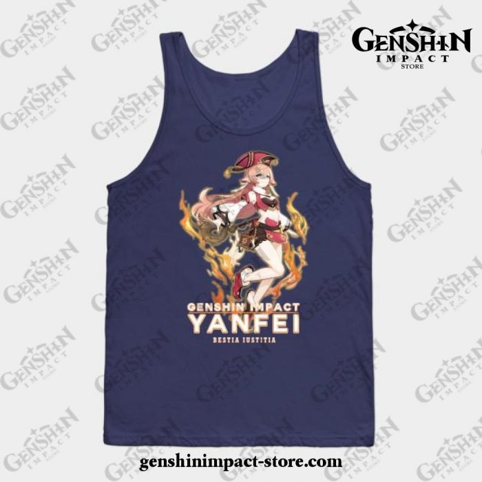 Genshin Impact - Yanfei 2 Tank Top Navy Blue / S