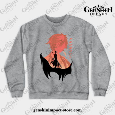 Genshin Impact - Zhongli Crewneck Sweatshirt Gray / S