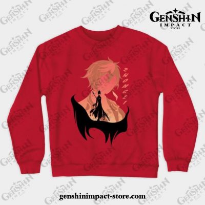 Genshin Impact - Zhongli Crewneck Sweatshirt Red / S