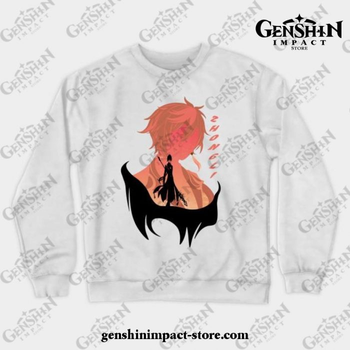 Genshin Impact - Zhongli Crewneck Sweatshirt White / S