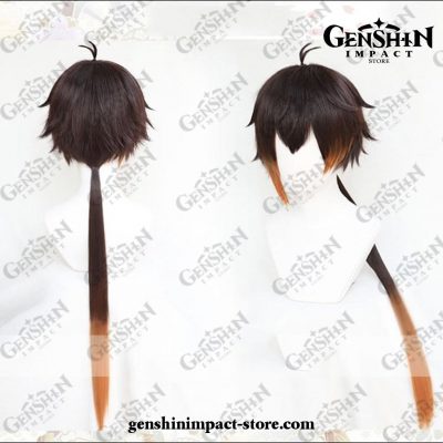 Genshin Impact Zhongli Long Wig Anime Cosplay
