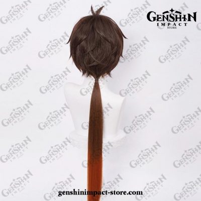 Genshin Impact Zhongli Long Wig Anime Cosplay