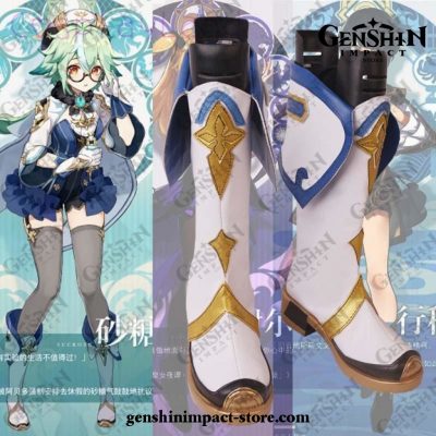 Hot Genshin Impact Sucrose Cosplay Boots Shoes
