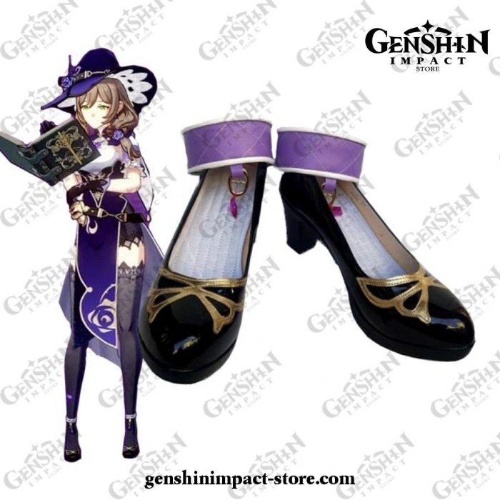 Lisa Genshin Impact Cosplay Shoes Pu Leather