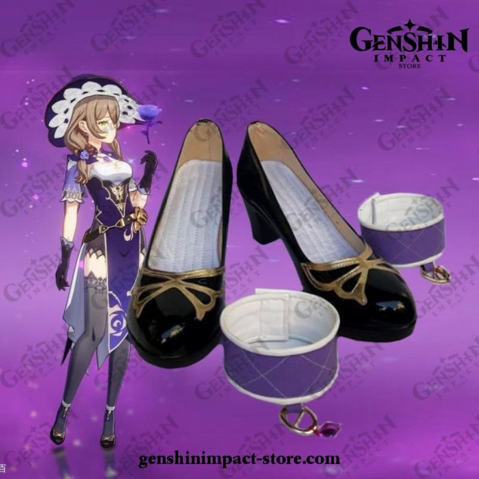 Lisa Genshin Impact Cosplay Shoes Pu Leather