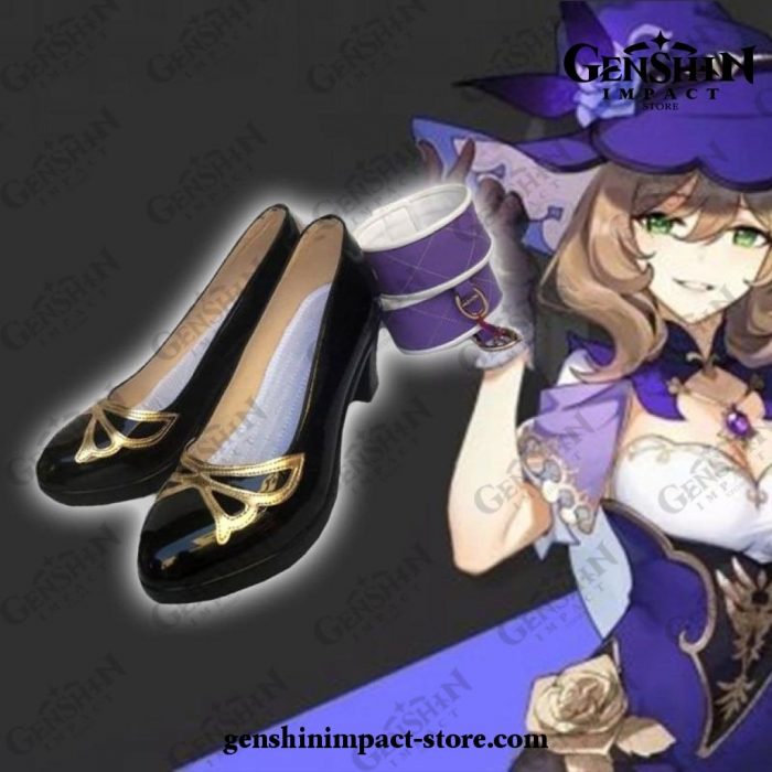 Lisa Genshin Impact Cosplay Shoes Pu Leather