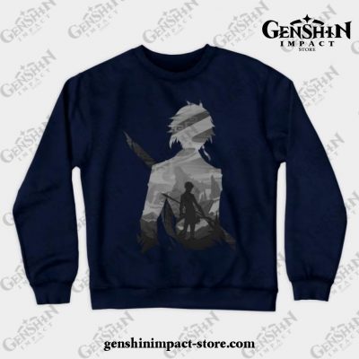 Lord Geo Crewneck Sweatshirt Navy Blue / S