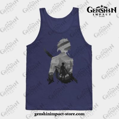 Lord Geo Tank Top Navy Blue / S